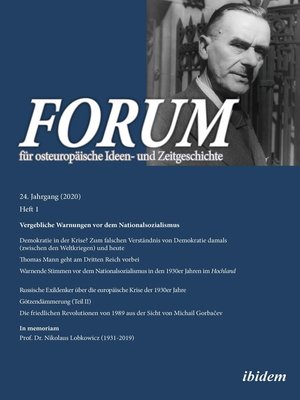 cover image of FORUM für osteuropäische Ideen- und Zeitgeschichte